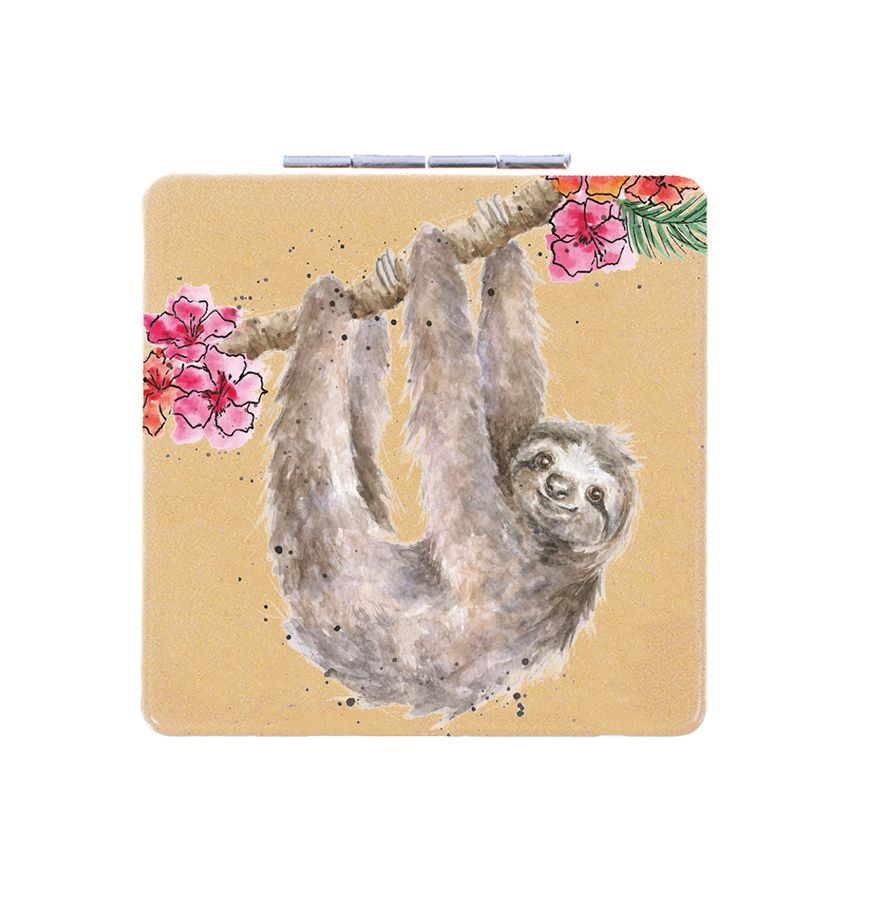 Compact Mirror - MR011 - Hanging around Sloth 