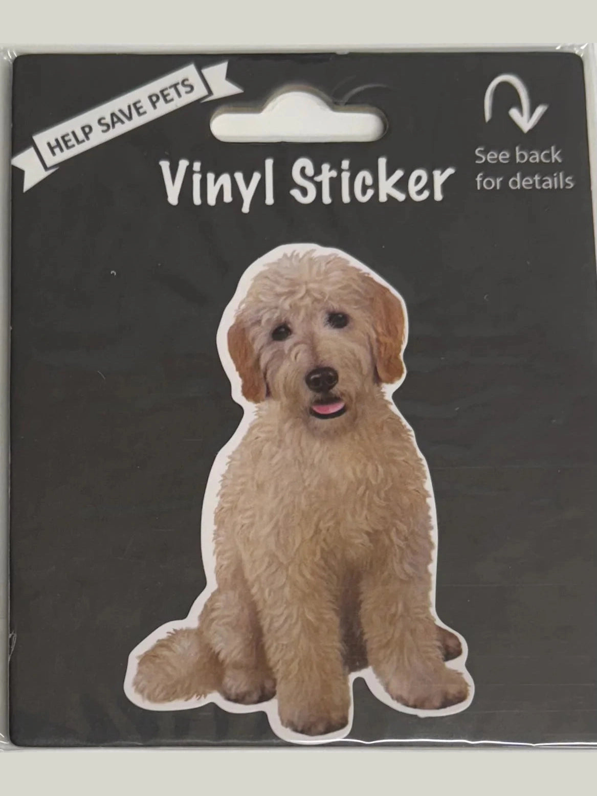 Vinyl Sticker&nbsp; Golden Doodle Dog 788-134