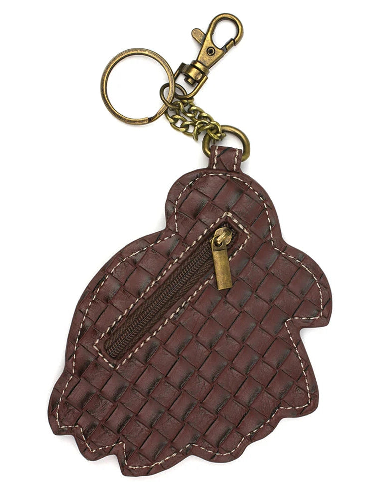 Coin Purse / Key Fob  Brown Squirrel A/Red Mushroom 806Tuao 