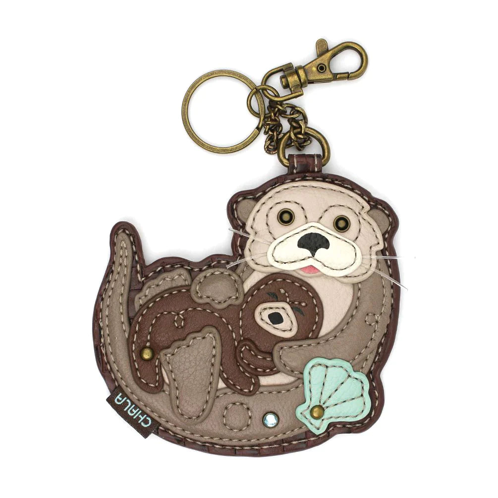 Chala Coin Purse Key Fob - Otters 