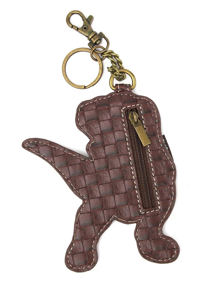 Coin Purse / Key Fob  Green T Rex 806Trxo 