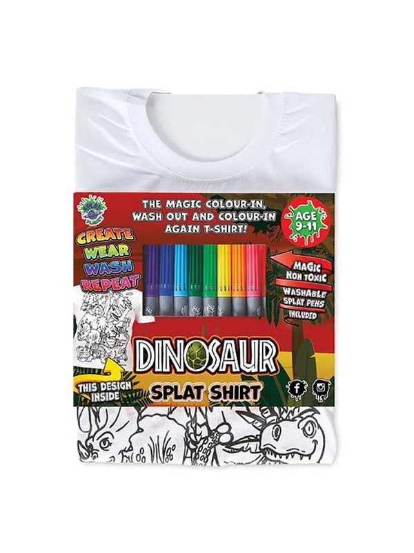 The Splat Planet-T Shirt Dinosaur Create Wash Wear Repeat 2 Sizes Children's&nbsp;