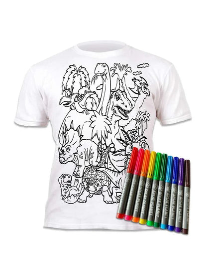 The Splat Planet-T Shirt Dinosaur Create Wash Wear Repeat 2 Sizes Children's&nbsp;
