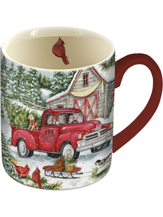 Mug  Christmas Truck 14oz 2122110