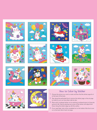 Color By Sticker Baby Unicorn Sparkles 14 Scenes&nbsp; 347084
