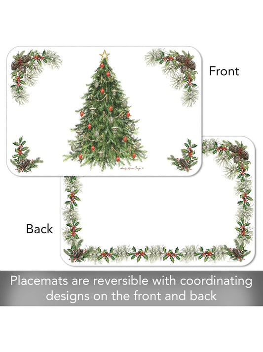 Reversible Placemat 11x17" O Christmas Tree  174-00320