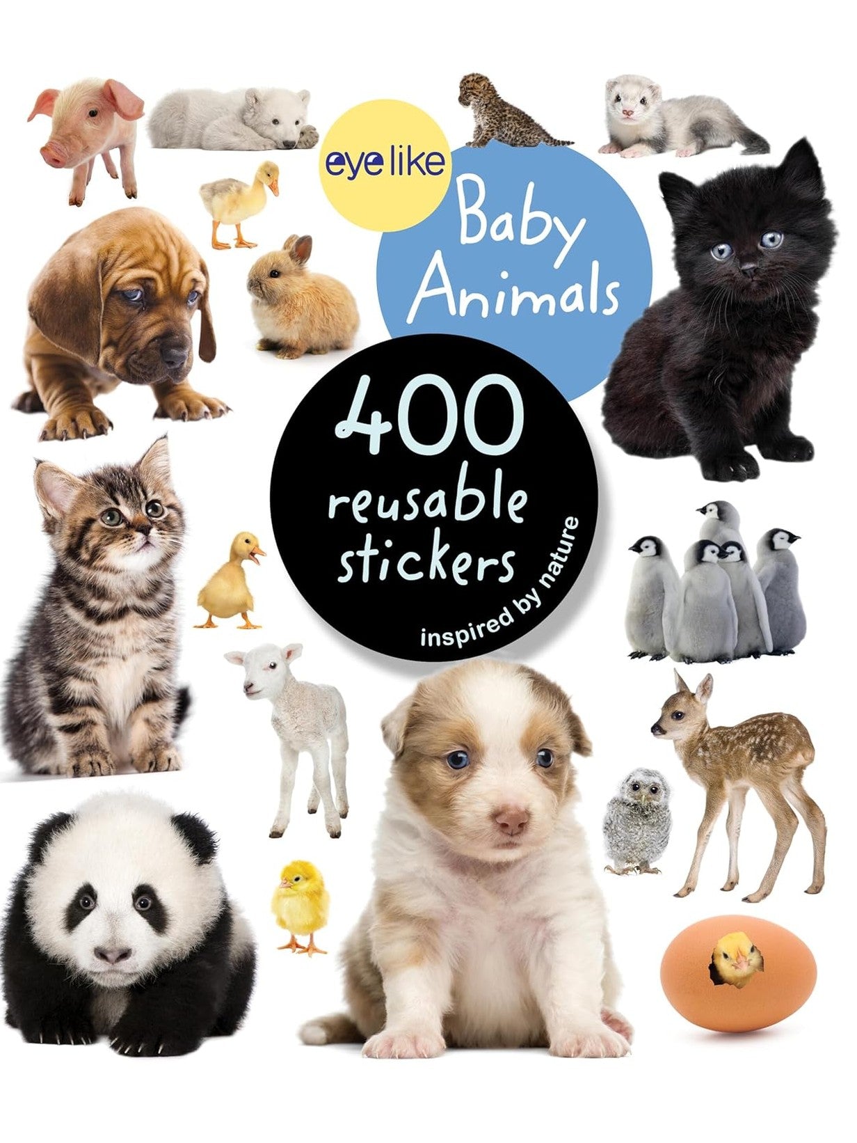 Sticker Book Baby Animals 400 Reuseable Stickers&nbsp;