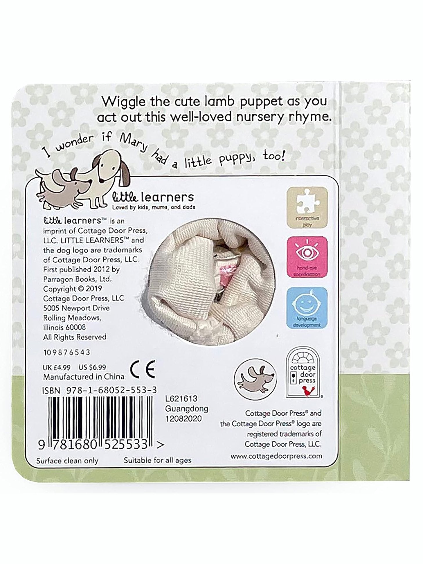 Book Finger Puppet Mary Had A Little Lamb Children 401567