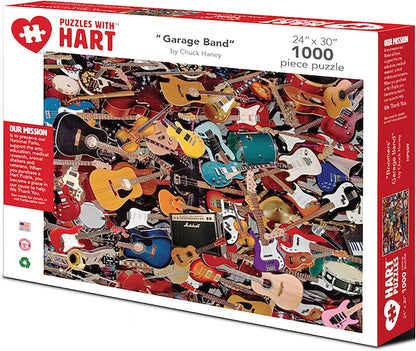 Puzzle  Boomer's Garage Band 1000Pc 24 x 30" Hp812