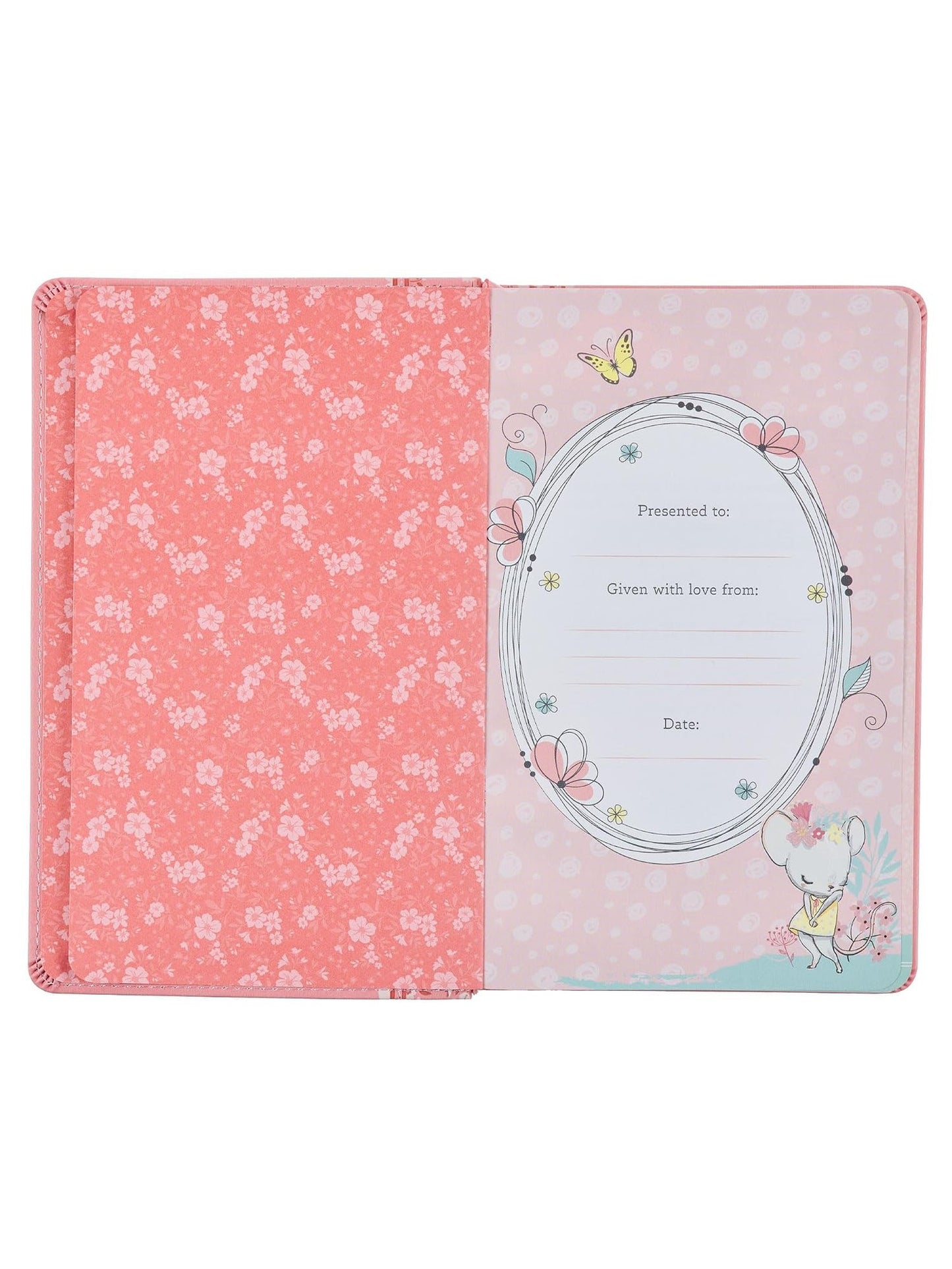 Book Bible Infant Pink&nbsp; Faux Leather Bnlt05