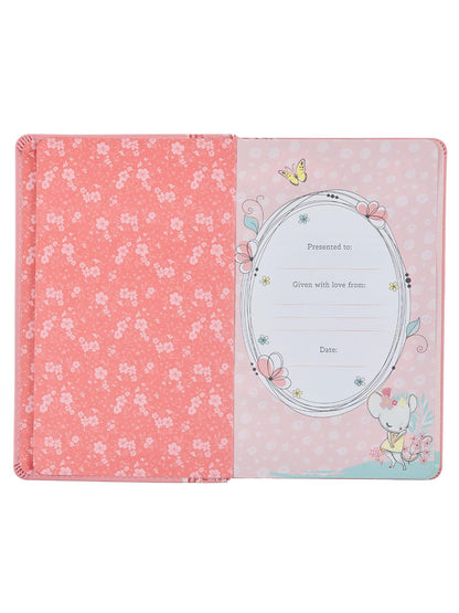 Book Bible Infant Pink&nbsp; Faux Leather Bnlt05