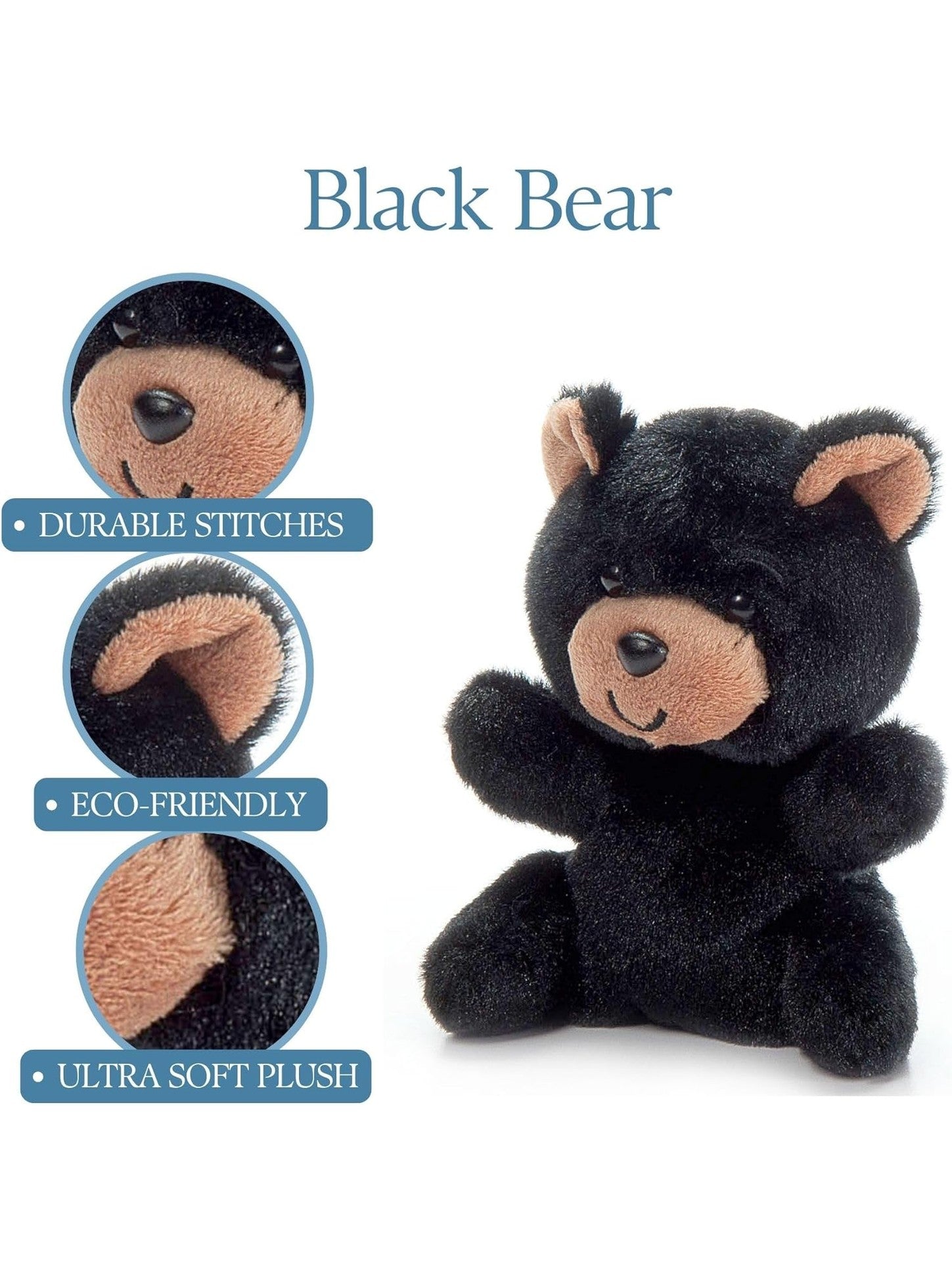 Zoologee- Nuggetz Black Bear 6" 723600