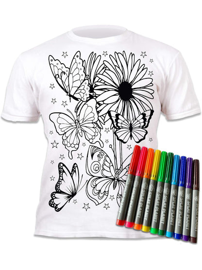 The Splat Planet-T Shirt Butterflies Create Wash Wear Repeat 3 Sizes Children'