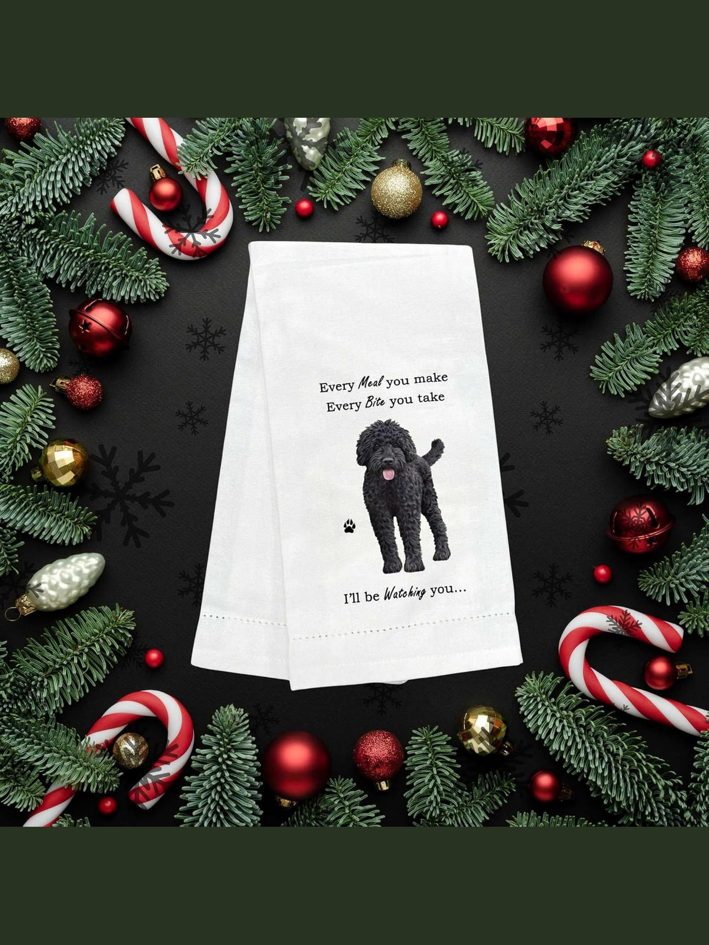 Towel  Labradoodle Dark 711-121a 