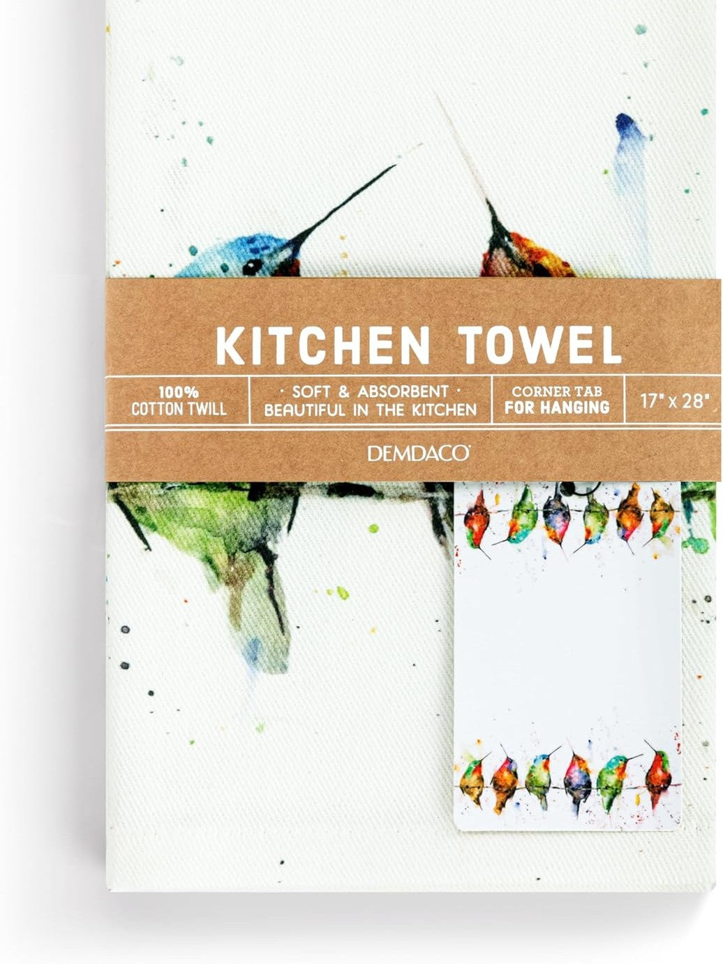Tea Towel Hummers On A Wire 17x28" 1004610336