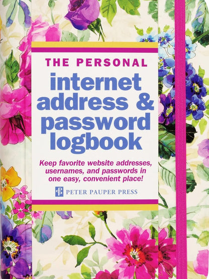 Address Book Peony Garden Log Book&nbsp; 4" x 5" 36095