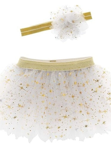 Headband/Tutu Golden Pearl Small Children's Sj1205-21