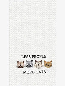 Kitchen Towel Less People More Cats&nbsp; C8610001144