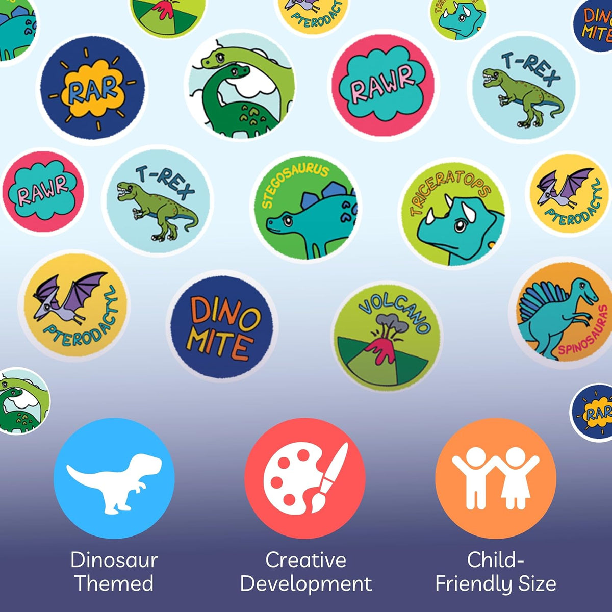 Dino Sticker Stamper w160 Stickers Children's 213268