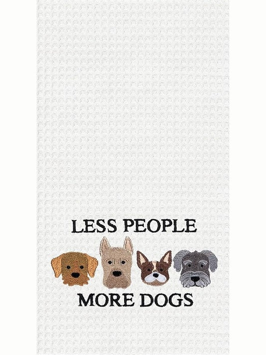 Kitchen Towel Less People More Dogs Dog&nbsp; C861001143
