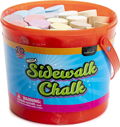 Mega Sidewalk Chalk 20pc Cg0337