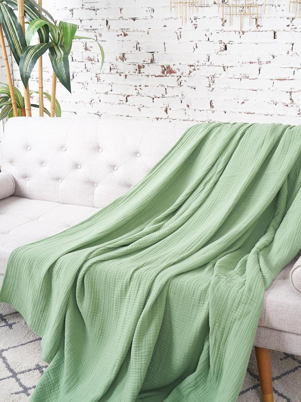  Throw Ryker Succulent Green Blanket&nbsp; 50x60" A82865g.5060