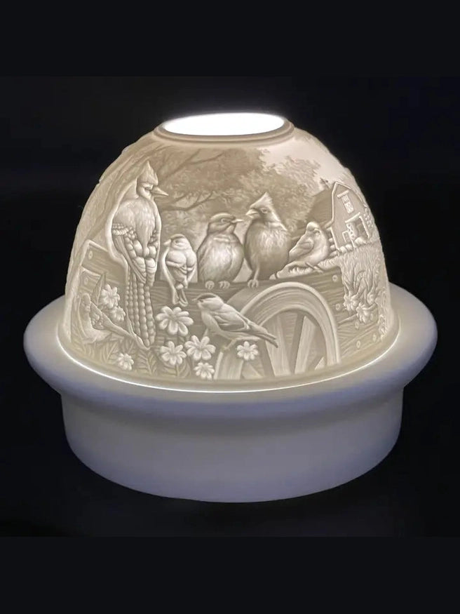 Luumii-Light Dome Barn Porcelain W Led Base LD013