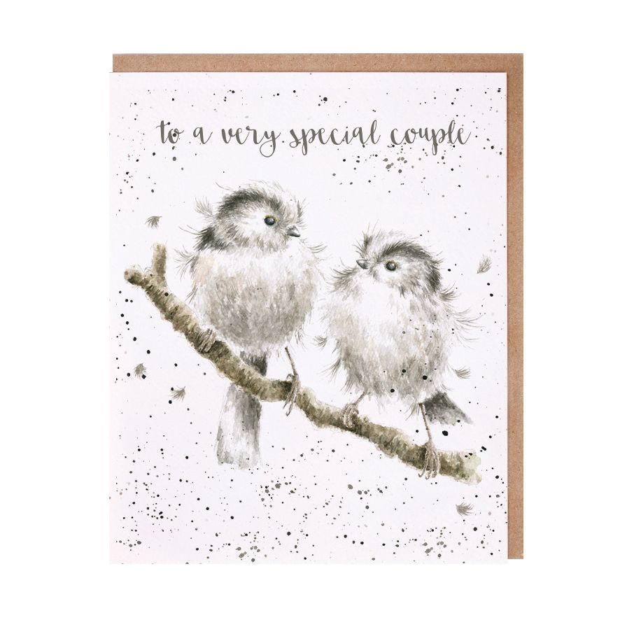 Card - AOC011 - Love Birds To a Very Special Couple - Anniversary - Birds 