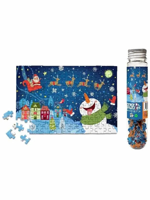 Puzzles  Minis Fun Art Work -  Christmas Her Comes Santa