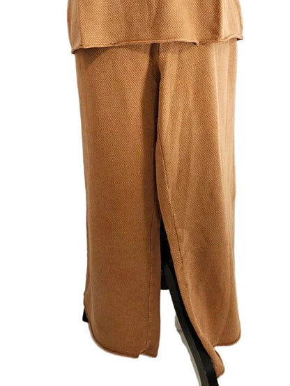 Pants Honey Glaze 2 Pocket Gathered Waist Flared Crop 41g-A4507