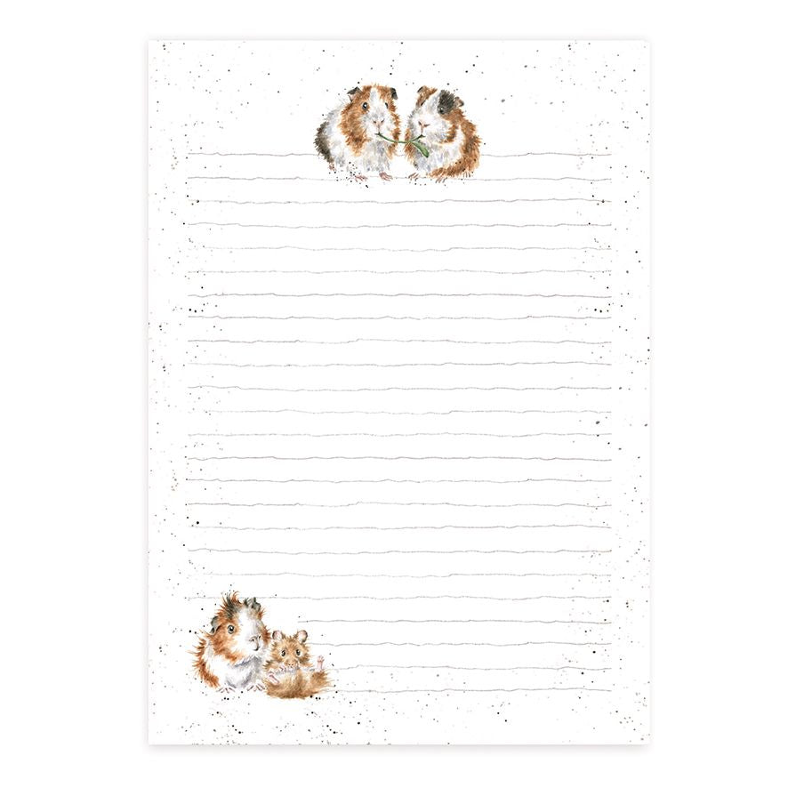 Note Pad - JP007 - Lettuce be Friends - Guinea Pigs 