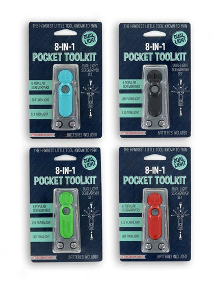 Dm-8 In1 Pocket Tool Kit Dual Light Screw Driver Set 4 Colors 8TOOL12