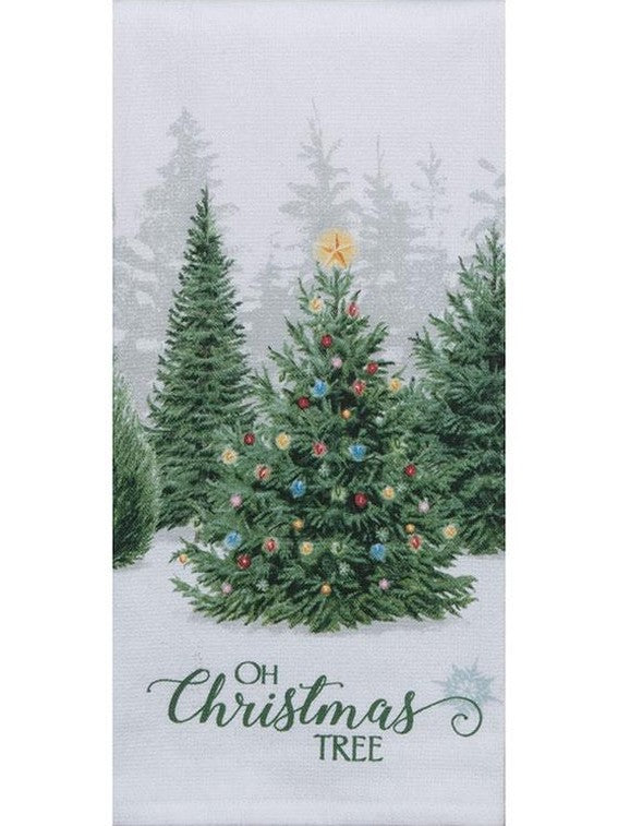 Tea Towel  Oh Christmas Tree   Dual Purpose Towel H6483