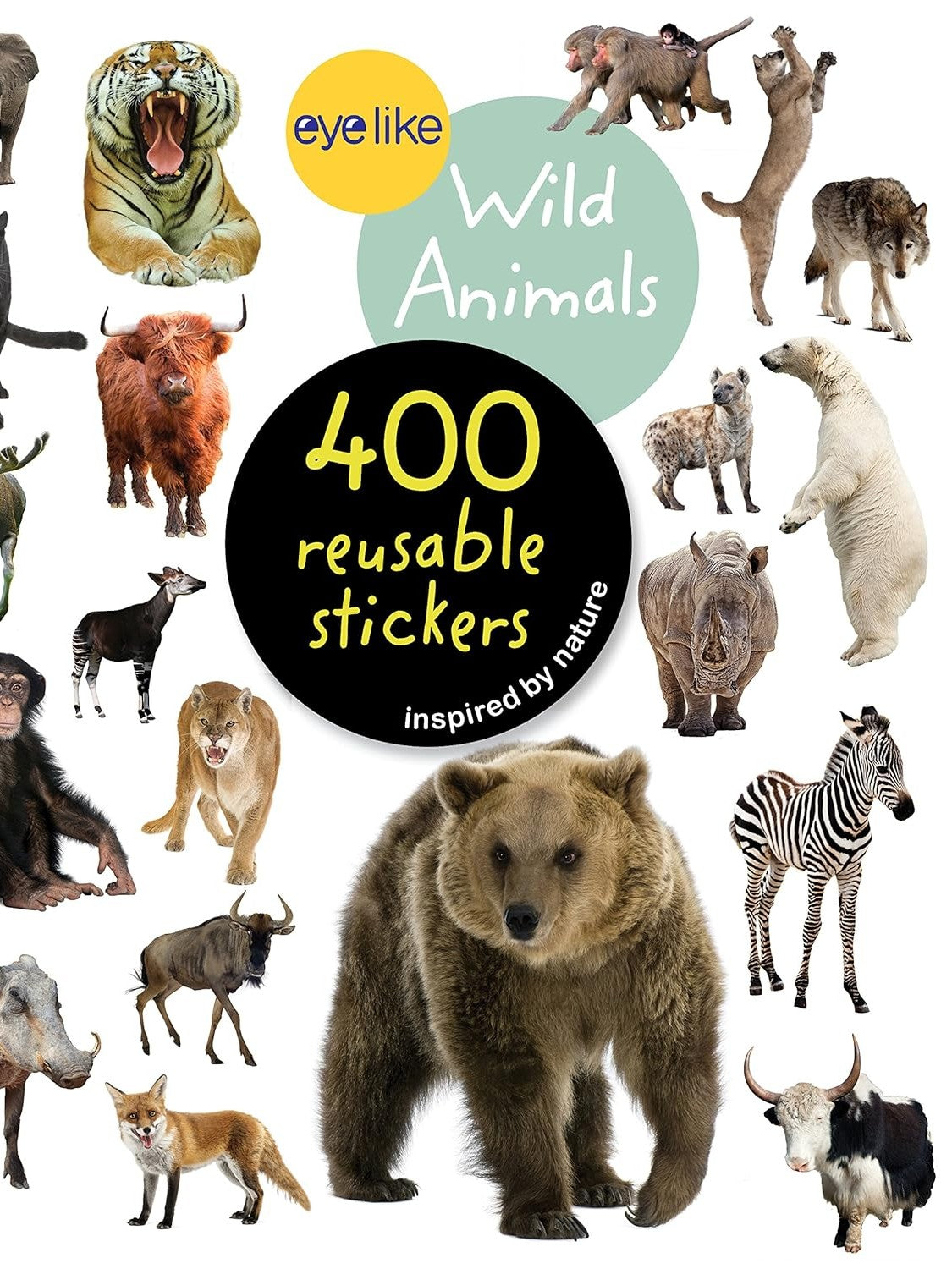 Sticker Book Wild Animals 400 Reuseable Stickers&nbsp;