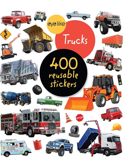 Sticker Book Trucks 400 Reuseable Stickers