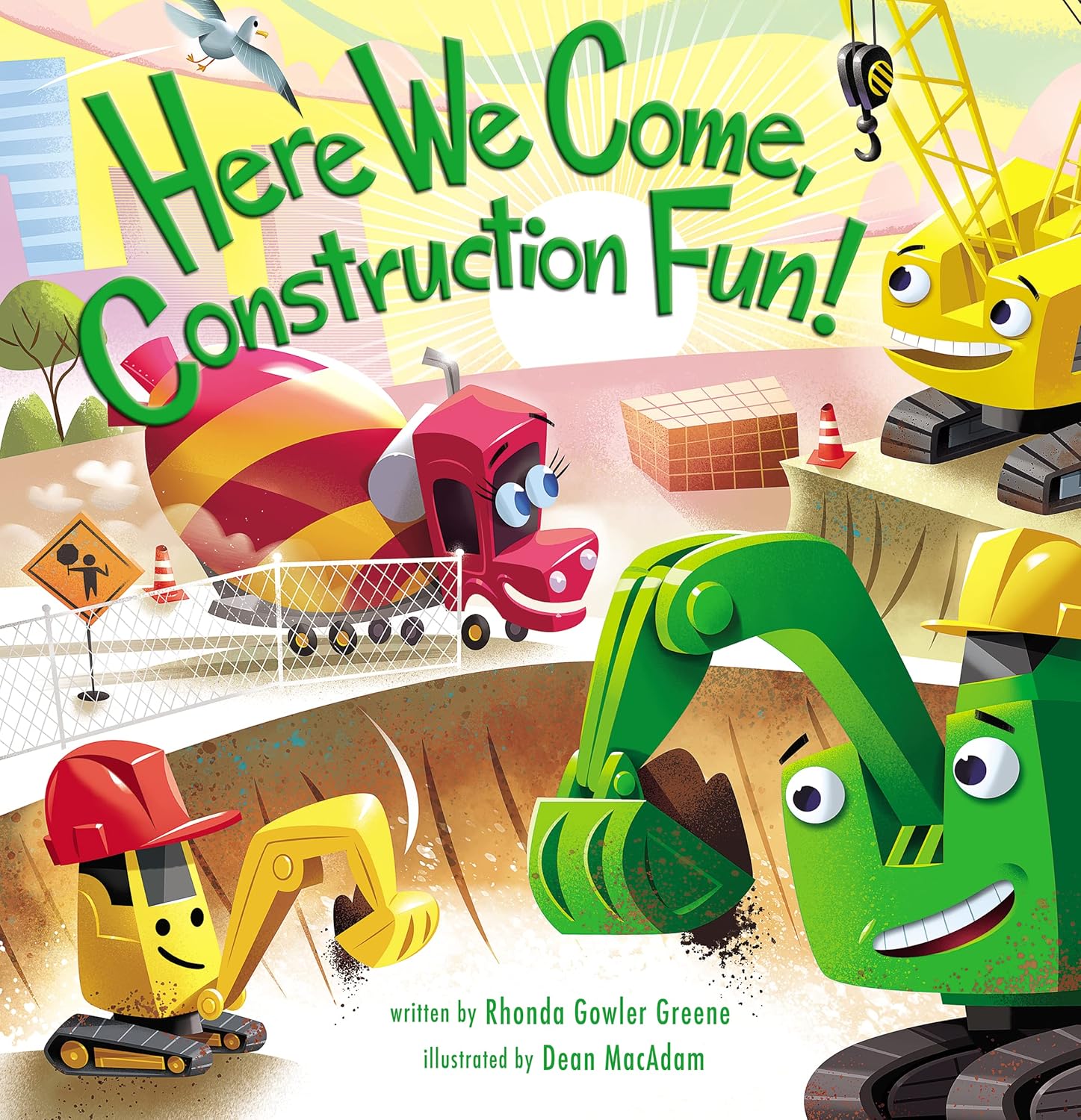 Book Children's Here We Come Construction Fun 63895 