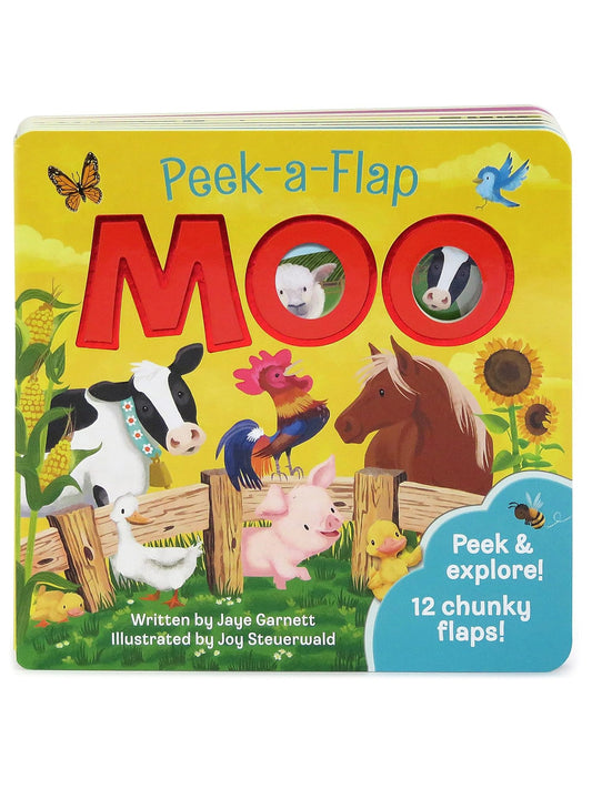 Peek A Flap Moo&nbsp; Children's Book 390563