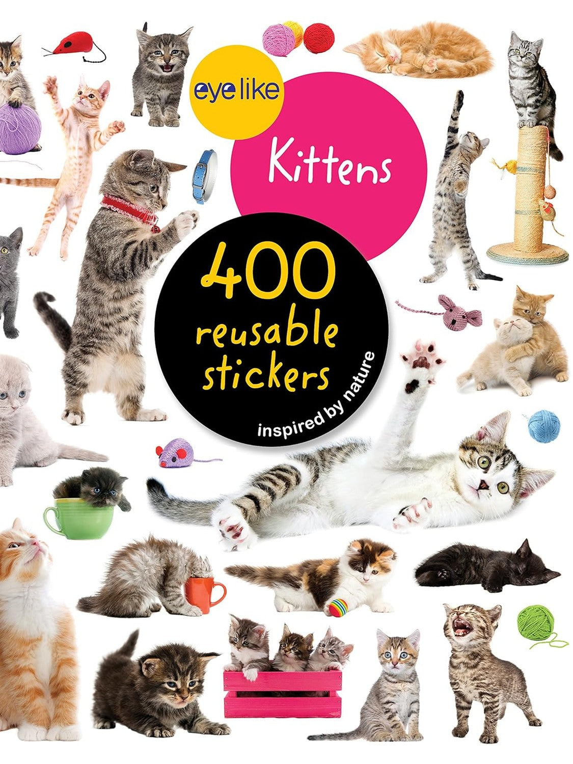 Sticker Book Kittens 400 Reuseable Stickers&nbsp;