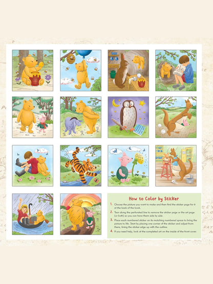 PeterPP-Color By Sticker Winnie The Pooh&nbsp; 14 Scenes&nbsp; 48593