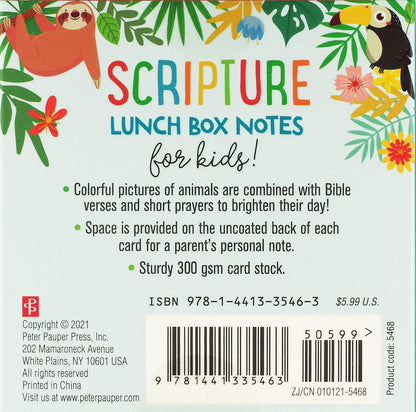 PeterPP-Lunch Box Notes Scripture For Kids 60pc 335463