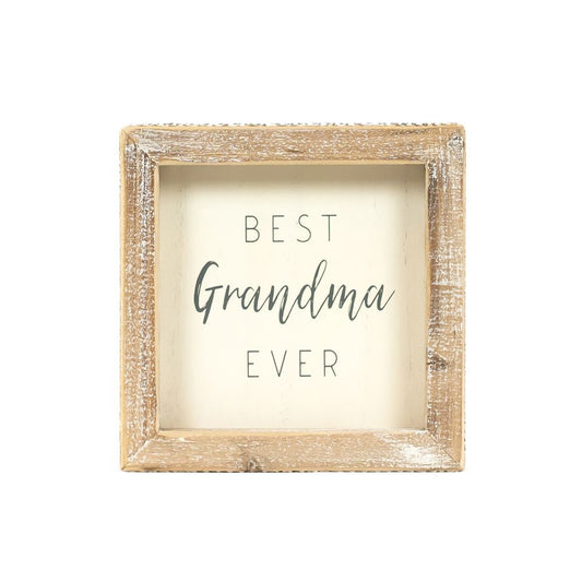 Wood Framed Picture Best Grandma Ever 11950 