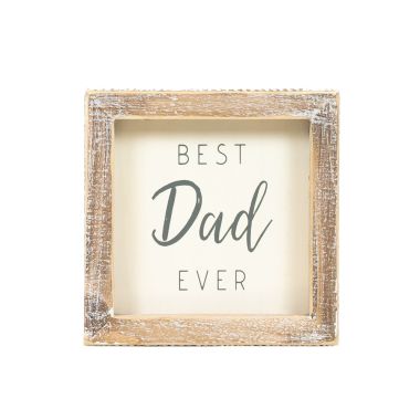 Wood Framed Picture Best Dad Ever 11953 