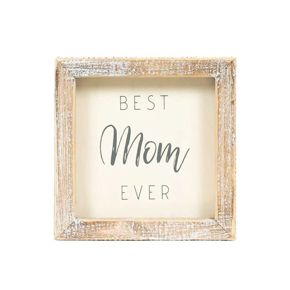 Wood Framed Picture Best Mom Ever 11957 