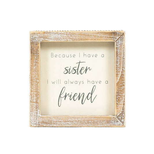 Wood Framed Picture Sister/Friend 11959 