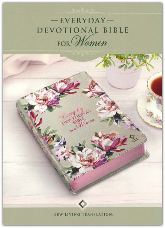 Book Bible Devotional Nlt Women's Faux Leather Floral DVB006