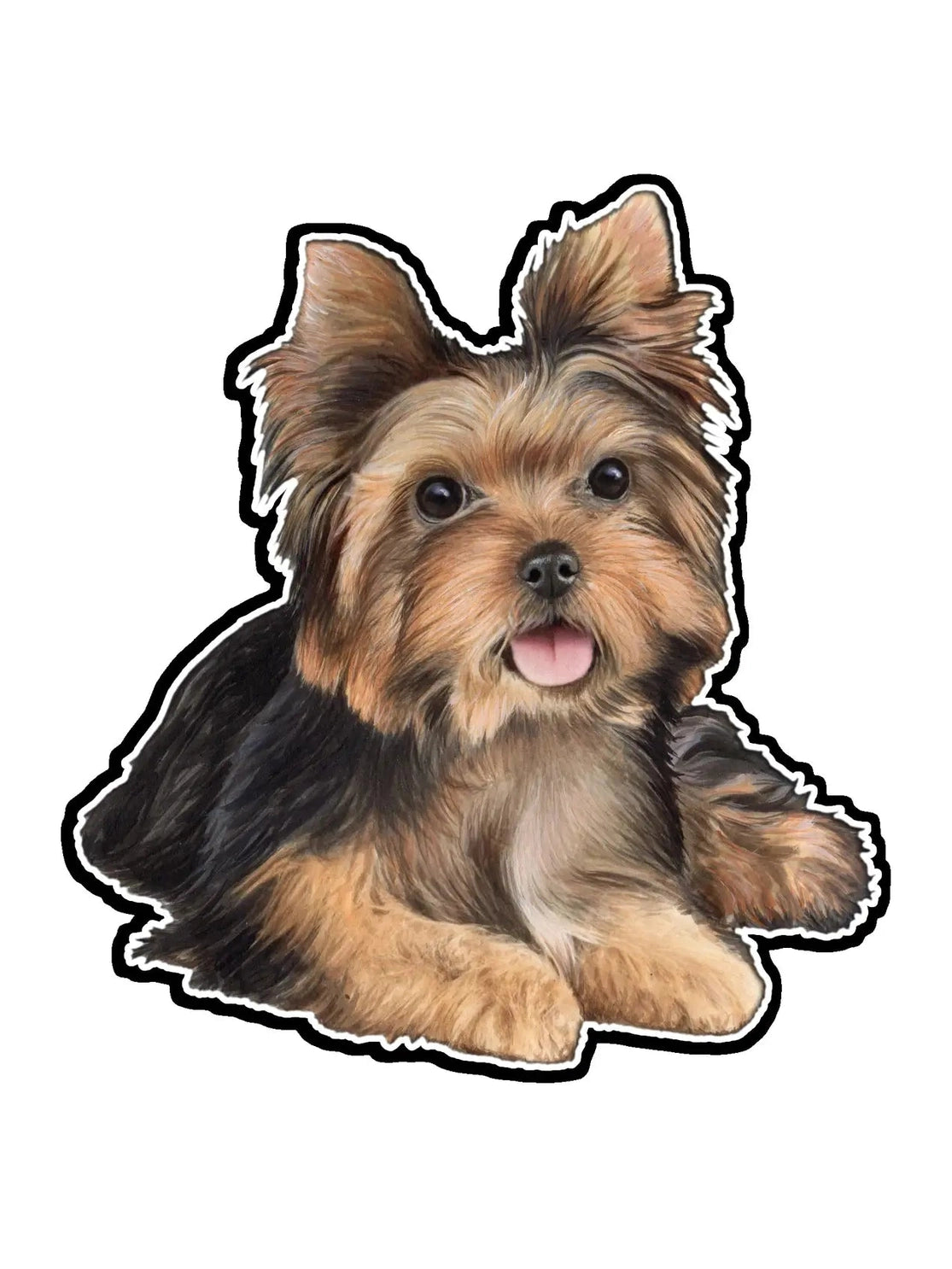 Vinyl Sticker&nbsp; Yorkie Puppy Dog 788-107