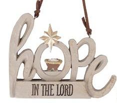 Christmas Ornament Joy, Love, Hope, In The Lord 3 Styles 9742745 