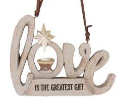 Christmas Ornament Joy, Love, Hope, In The Lord 3 Styles 9742745 