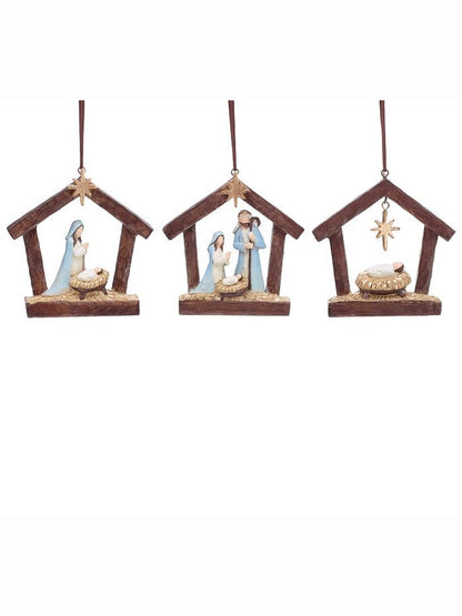 Christmas Hanging Ornament Humble Hope Holy 3 Styles 4"X 5" 9750389