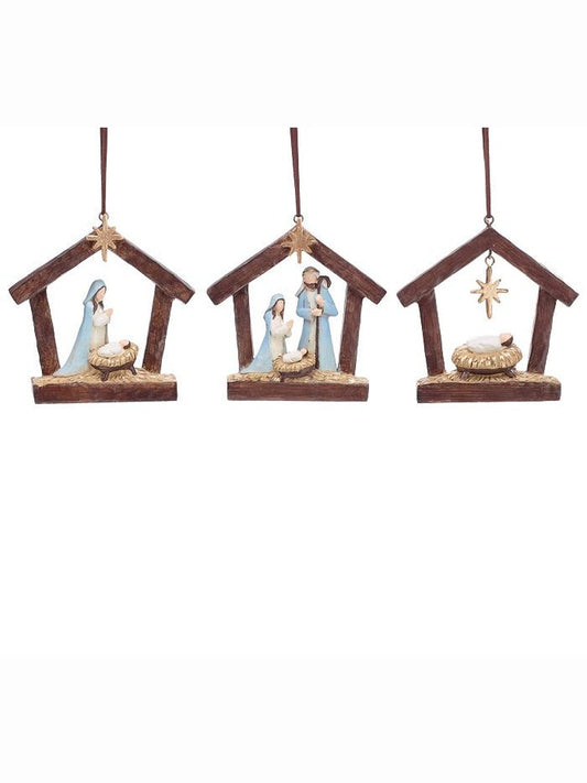 Christmas Hanging Ornament Humble Hope Holy 3 Styles 4"X 5" 9750389